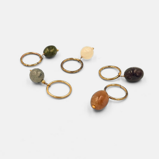 Mask markers with natural stones