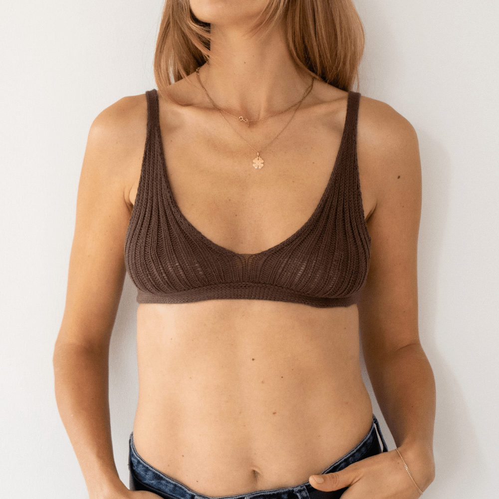 Galalpaga - 2by2 Bralette Opskrift - Gaia Garn - Strikkeopskrift