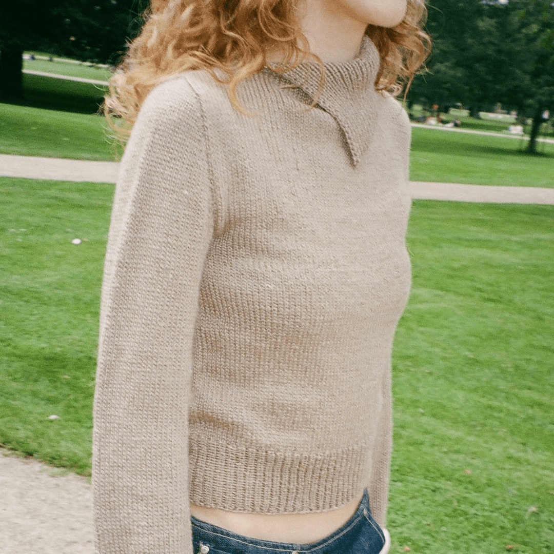 Mathilde Roien - Arlinda Sweater Opskrift - Gaia Garn -