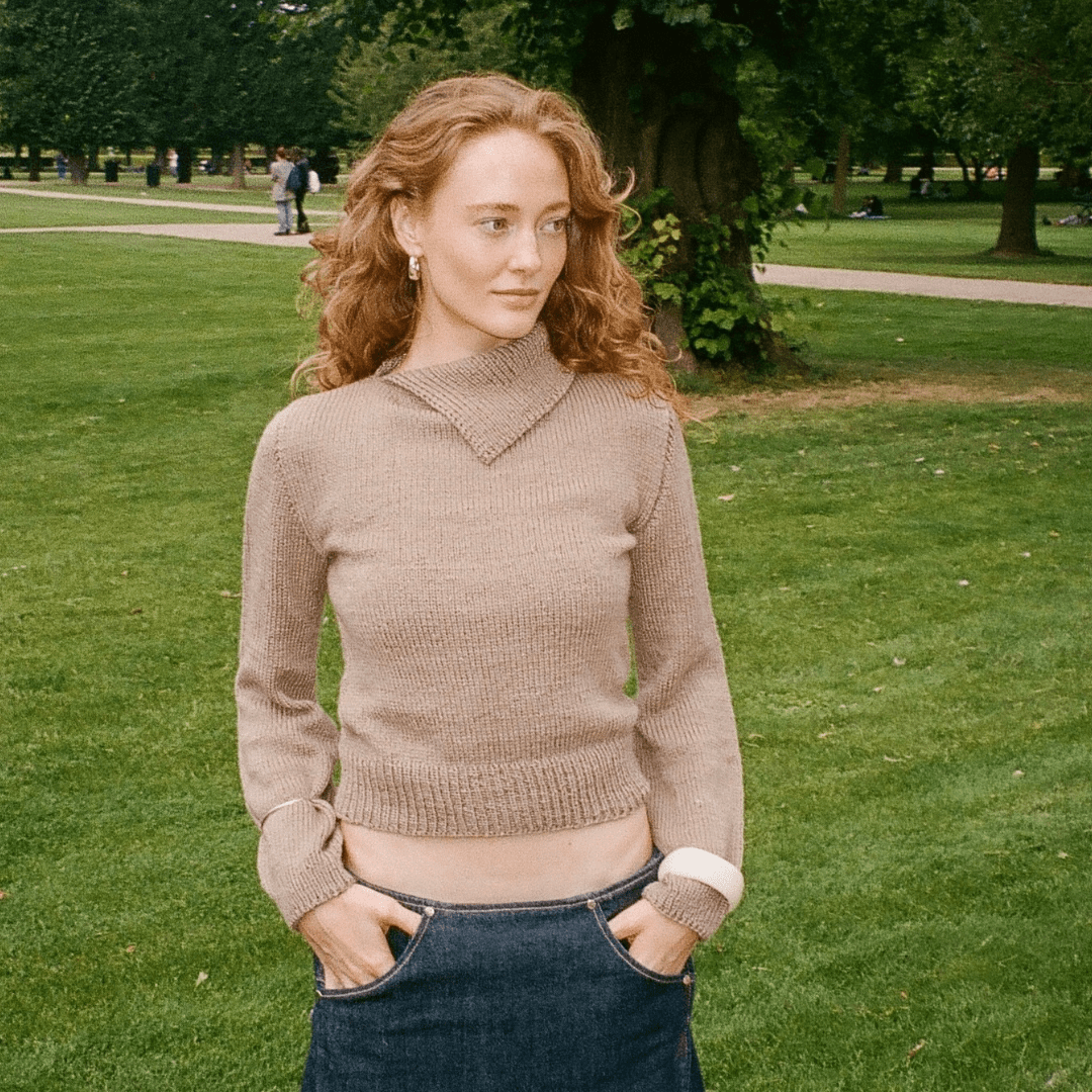 Mathilde Roien - Arlinda Sweater Opskrift - Gaia Garn -