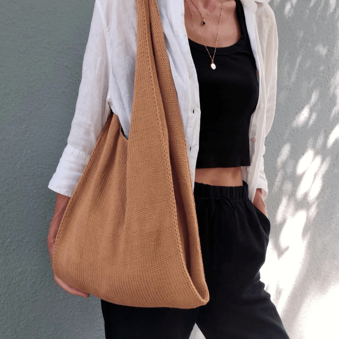 Paulastrickt – EVERYDAY bag Opskrift - Gaia Garn - Strikkeopskrift