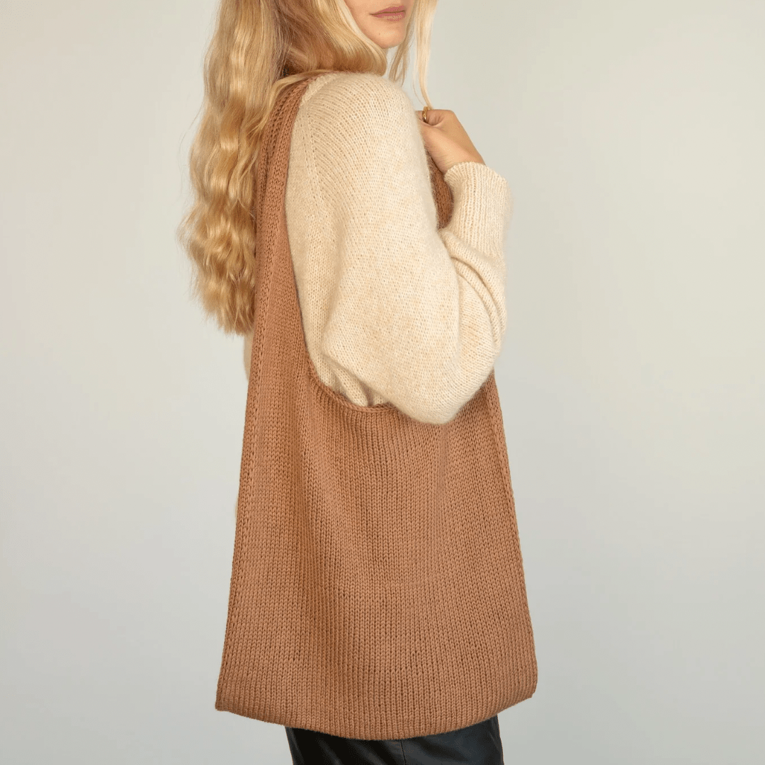 Paulastrickt – EVERYDAY bag Opskrift - Gaia Garn - Strikkeopskrift