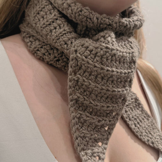 Hækleopskrift - Chunky Scarf - Gaia Garn - 