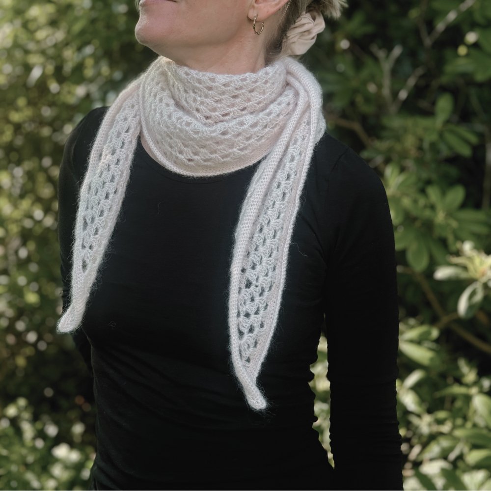 Hækleopskrift - Cozy Scarf - Gaia Garn - 